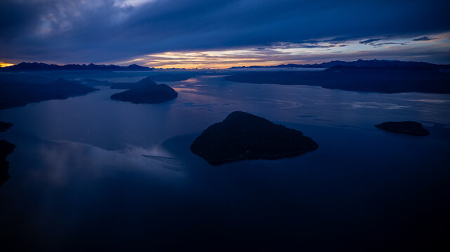 View of Nahuel Huapi lake from above