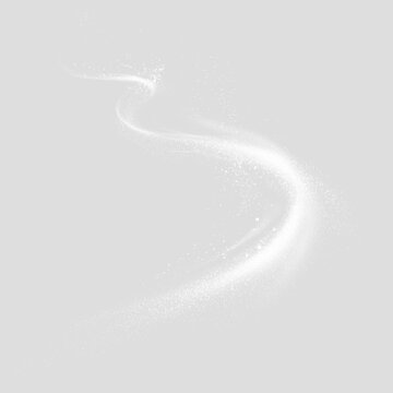Transparent png white light wave swirl glowing sparkle dust overlay element with soft motion and brightens perfect for highlights flares effects in png format flash line frame shimmer magical clean