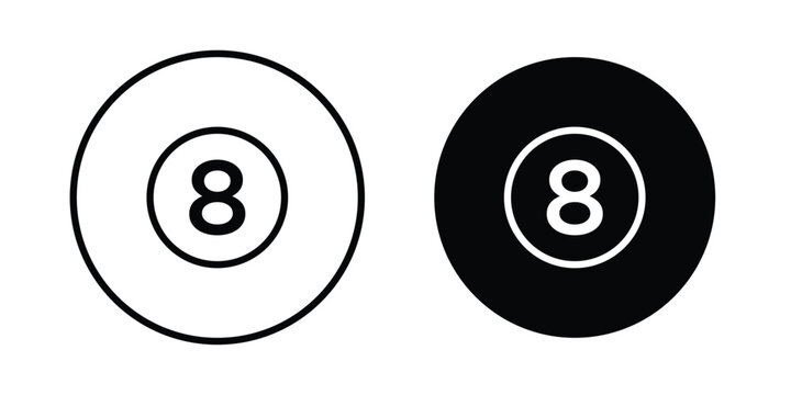 Pool 8 ball icon