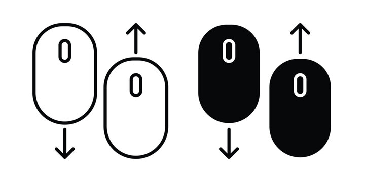 Scroll down up icon