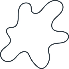 Fototapeta premium Water Blob Doodle