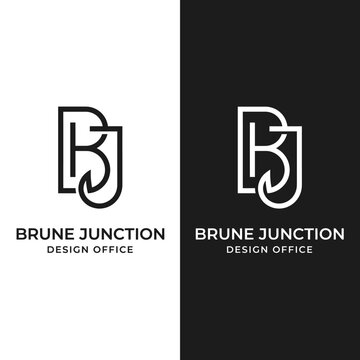 Brune Junction Design Office Logo Monogram BJ.