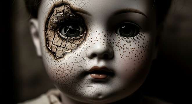 Damaged Doll Face.