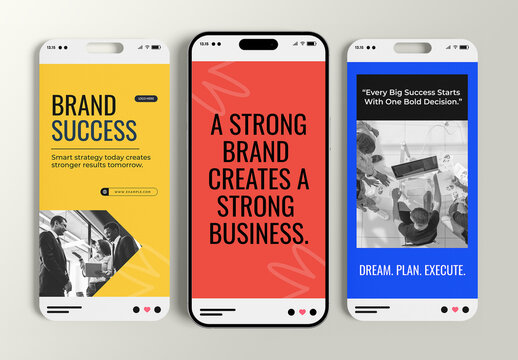 Marketing Business Story Template Set