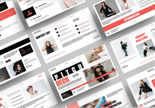 Pitch Deck Presentation Template Design