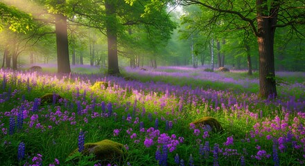 Fototapeta premium Sunny Forest Meadow.