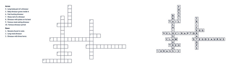 Fototapeta premium Crossword puzzles with clues and empty squares for answers 