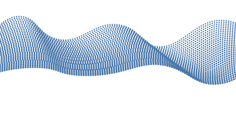 dotted wave line pattern light blue halftone undulate net © sanjayahafid53