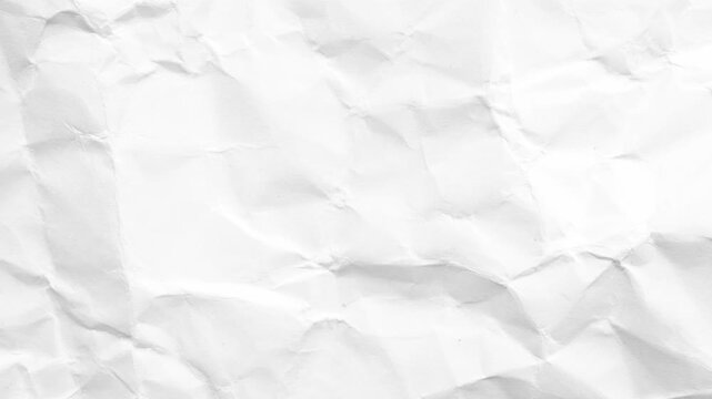 White crumpled paper recycled kraft sheet texture background