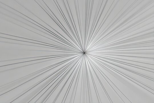Radial burst of thin grey lines emanating from a central point on a textured light grey background, creating a dynamic, abstract pattern of motion and expansion.