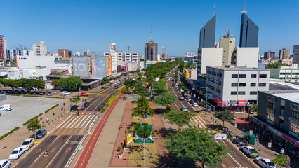 Fototapeta premium Cascavel, Paraná, Brasil. Cidade de Cascavel, vista aérea.