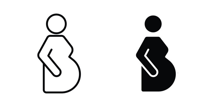Pregnant woman icon
