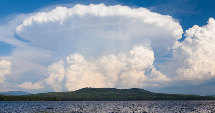 Cumulonimbus clouds over Lake Umbagog