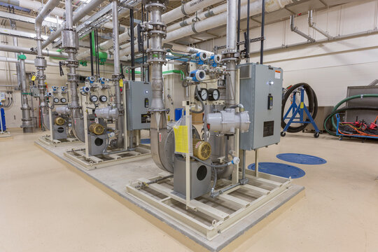 Water treatment plant chemical treatment equipment