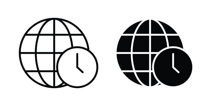 Time zones icon