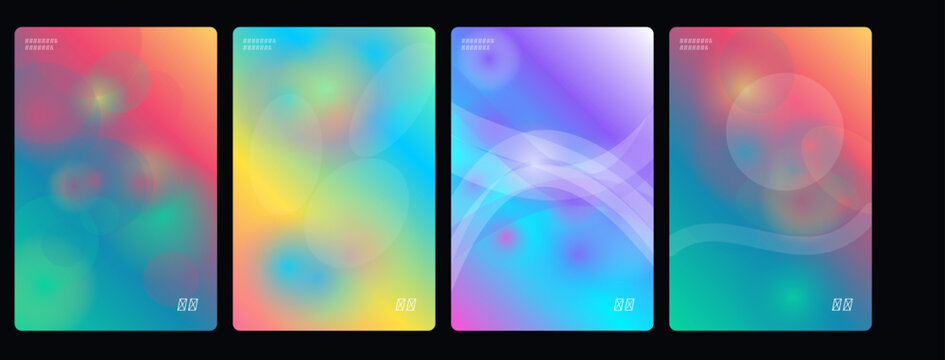 Vibrant Gradient Backgrounds, Colorful Abstract Textures, Mobile Screen Wallpapers, 4K Digital Overlays