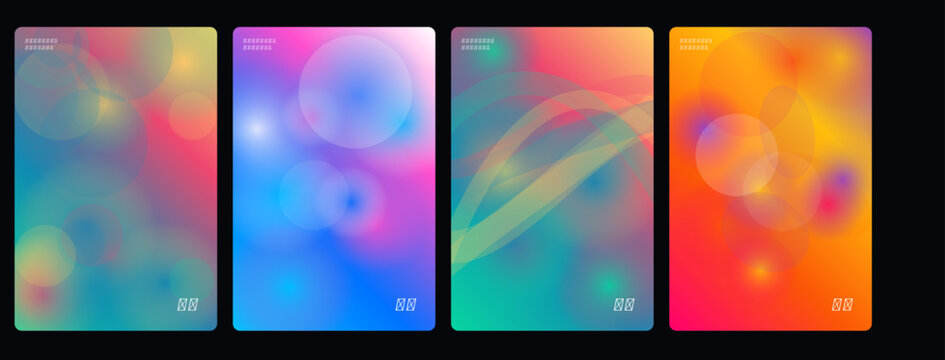 Abstract colorful backgrounds, vibrant gradient textures, multicolor patterns, decorative rectangles