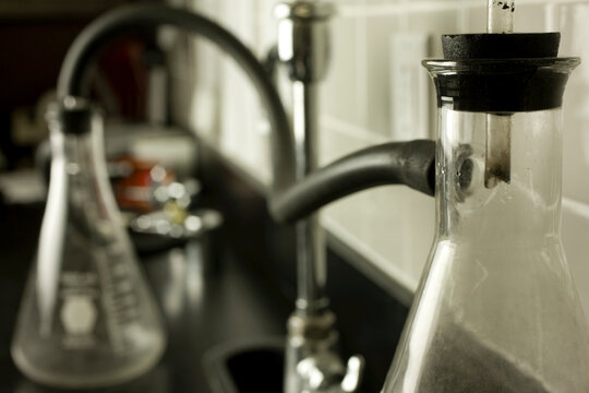 Laboratory equipment, close-up