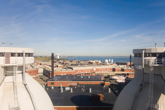 Digester tanks in a water treatment plant