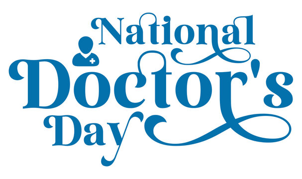 National Doctor's Day Text PNG