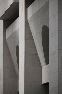Geometric facade of a building