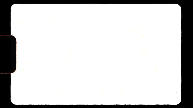 Blank super 8mm film loop with grain.