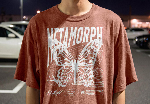 T-Shirt Mockup &ndash; Parking Zone Apparel Presentation (PSD)