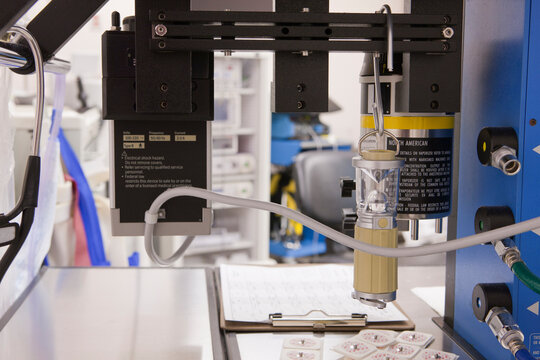 Anesthesia machine for surgery in an operating room