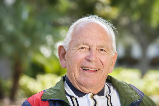Portrait of a senior man smiling