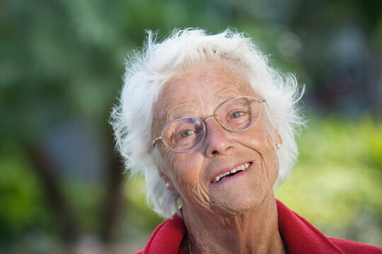 Portrait of a senior woman smiling