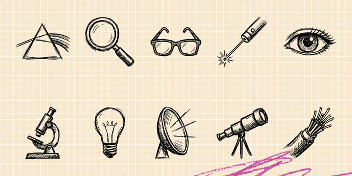 Black ink scribble doodle vector vintage hand drawn set of web development code html programming software computer internet and cyber technology
