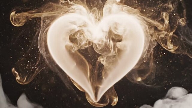 Smoke swirling in the air on a dark background with a mysterious atmosphere video