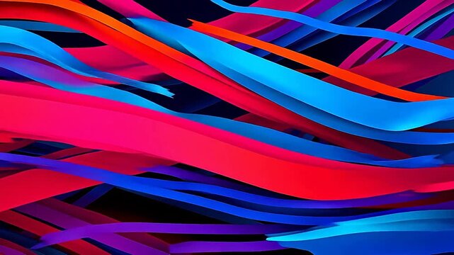 Digital color abstract line geometric arrangement  background