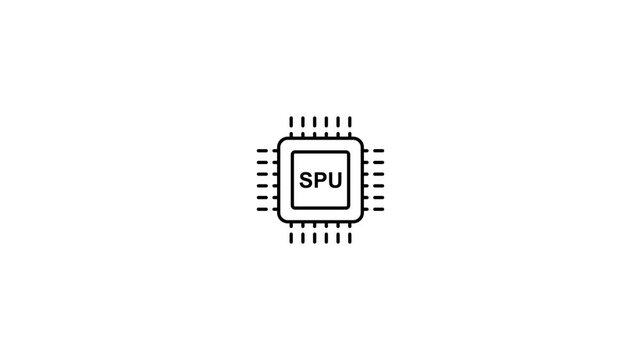  Tech Secure Processing Unit S P U Chip Digital Core Technology Concept for A I Cybersecurity Data Encryption and Advanced Computing Systems