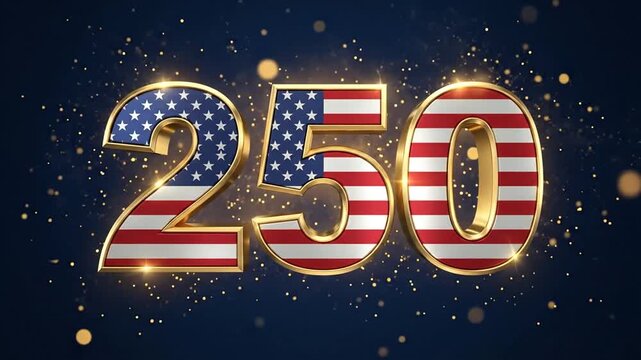Celebrating a Milestone with patriotic themed 250th Anniversary Decorations and Festive Fireworks Display