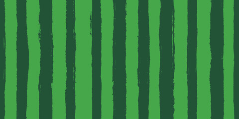 Seamless watermelon texture, grunge vertical stripes, vector print © Valerii