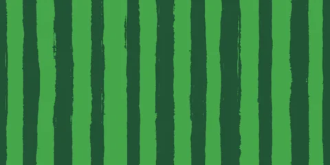 Seamless watermelon texture, grunge vertical stripes, vector print © Valerii