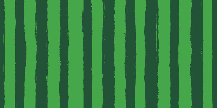 Seamless watermelon texture, grunge vertical stripes, vector print