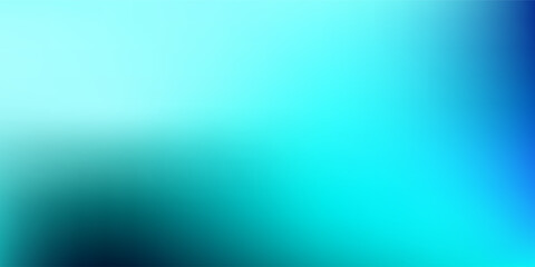 Fototapeta premium Abstract blue and cyan mesh gradient background. Smooth blurred texture vector illustration with bright and dark blue tones.
