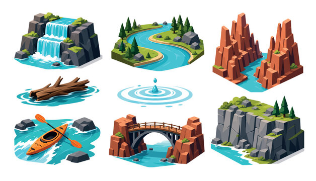 Water Landscapes and Formations.