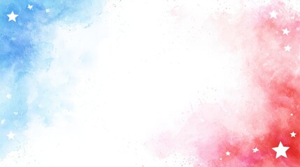 Obraz premium Creative abstract background with red blue colors and star shapes for design or decoration purposes