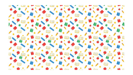 Colorful Building Blocks Pattern: A vibrant and playful seamless pattern featuring a cheerful arrangement of colorful building blocks, celebrating creativity and imagination. © hafeza