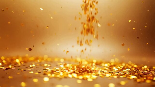 Nostalgic Particles in Golden Light