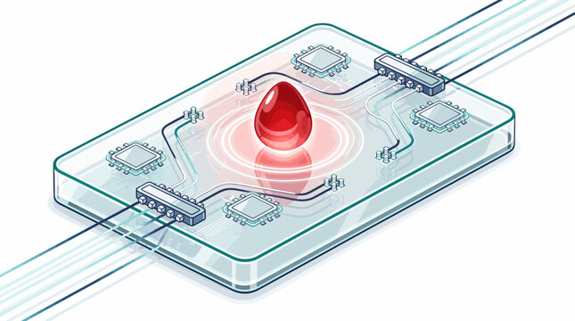 Advanced Biochip Technology Integrating Microfluidic Lab-on-a-chip Diagnostics and Genomic Blood Sample Analysis