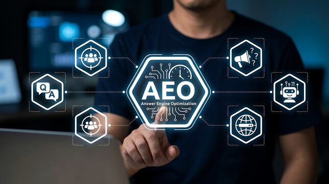 Answer Engine Optimization AEO Technology Interface for AI Search Marketing