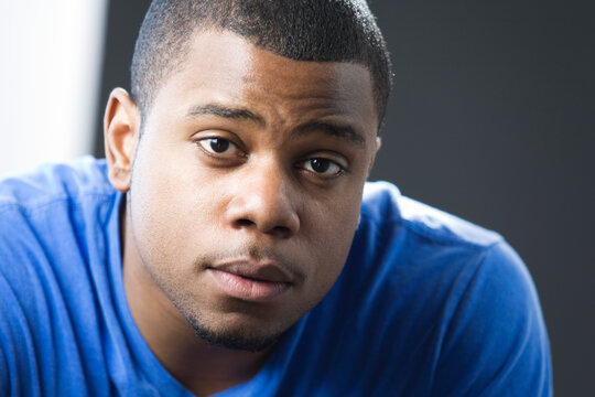 Portrait of contemplative young man
