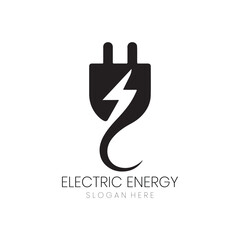 Fototapeta premium Electric Energy logo design for renewable power company branding professional vector logo