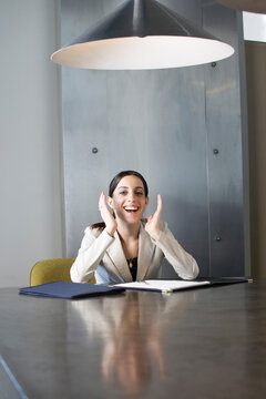 Portrait of a business woman smiling