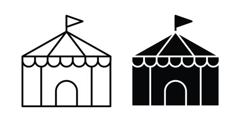 Circus tent icon © JacobJ