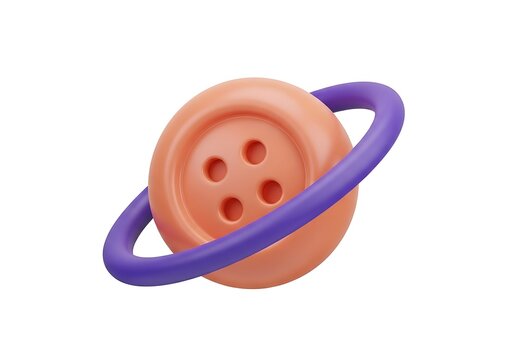 Colorful baby teether with ring handle